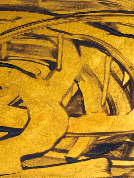 Ronald Franke, „Goldbild“, Öl auf Leinwand, 2014 | Zilkens Kunstversicherung
