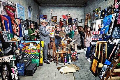 Das Team von Zilkens 2024 im Atelier Friedrich Haupt in Köln