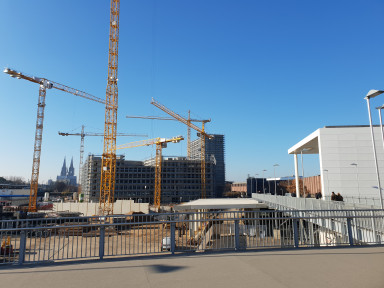 Dauerbaustelle Messe Köln; Foto Stefan Kobel