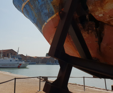 Realität vs. Kunst, hier Venedig; Foto Stefan Kobel