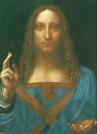 Vielleicht fast so teuer wie ein Warhol: Leonardos Salvator Mundi; Foto Shakko via Wikimedia