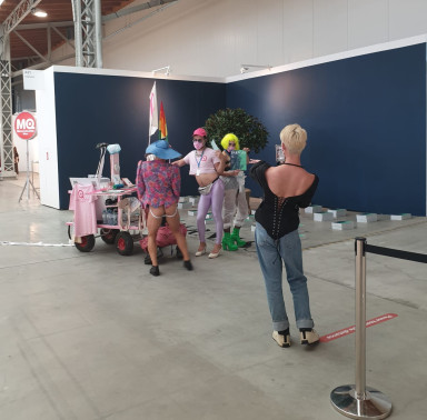 Wien ist anders: Das Queer Museum Vienna auf der Viennacontemporary; Foto Stefan Kobel