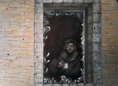 Anastasia Kozyrieva, A look at the war; frei via creativesforukraine.com