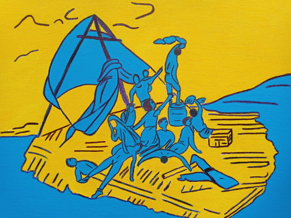 Shipman Kid Voltaire "Marioupol but i would like to let ukrainian people title it."; free via creativesforukraine.com