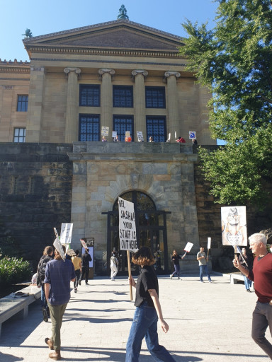 Streik im Museum; Foto Stefan Kobel