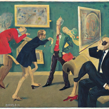 Credit Crunch im Kunstmarkt; erstellt mit Stable Diffusion