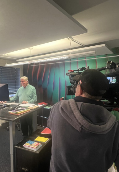 If it is about  (Fabergé) eggs German TV is coming. Photo Petter Börgers