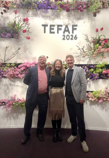 Das Team auf der Tefaf - Photo unbekannte Besucherin